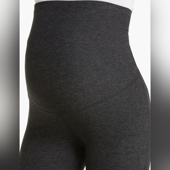 Zella High Waisted Dark Gray Maternity Leggings- Super Soft - Picture 6 of 13